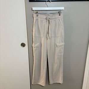 Calvin Klein Beige Fleece Sweatpants with Pockets